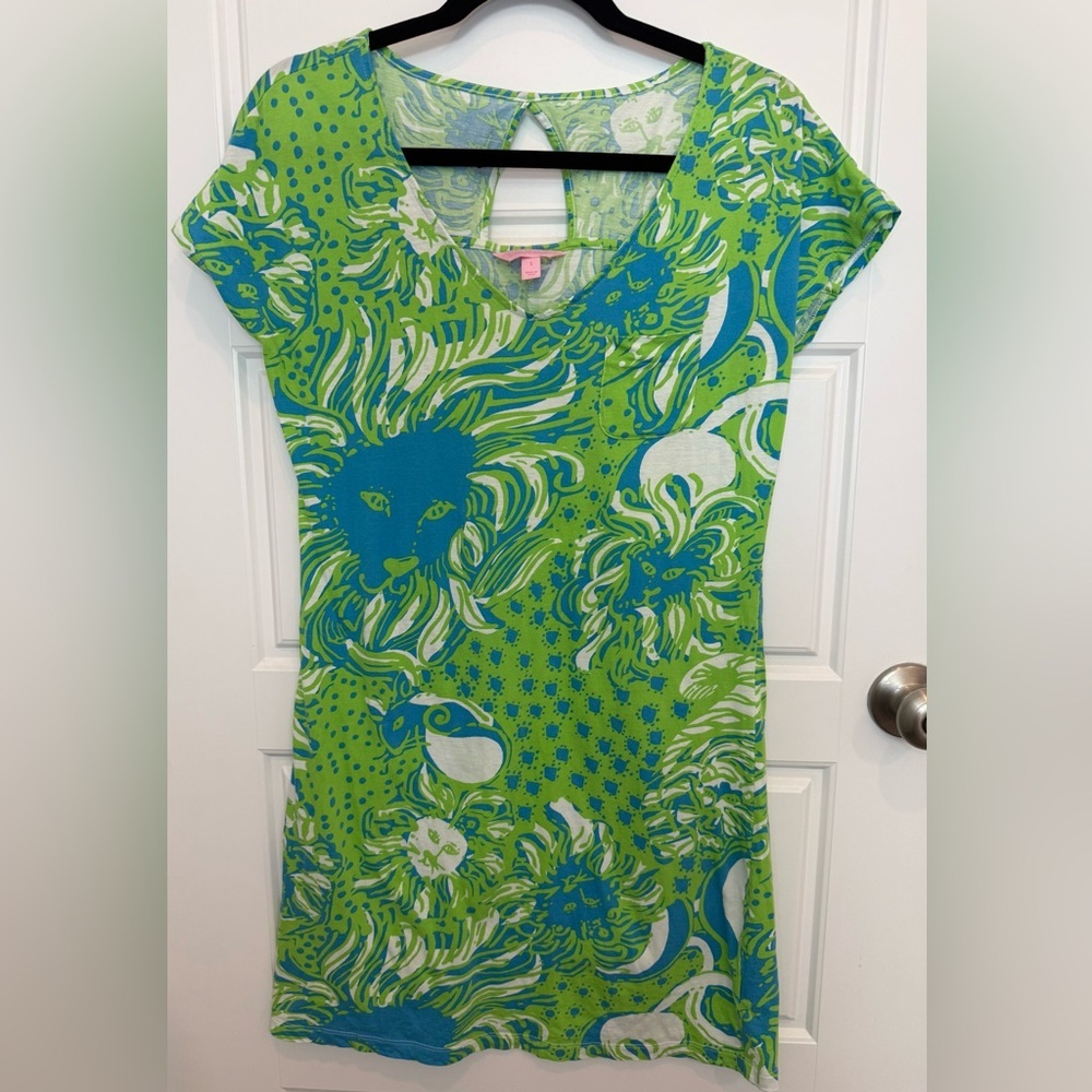 Lilly Pulitzer Daniella Dress Roar Of The Jungle Woman’s Size Small Tropical